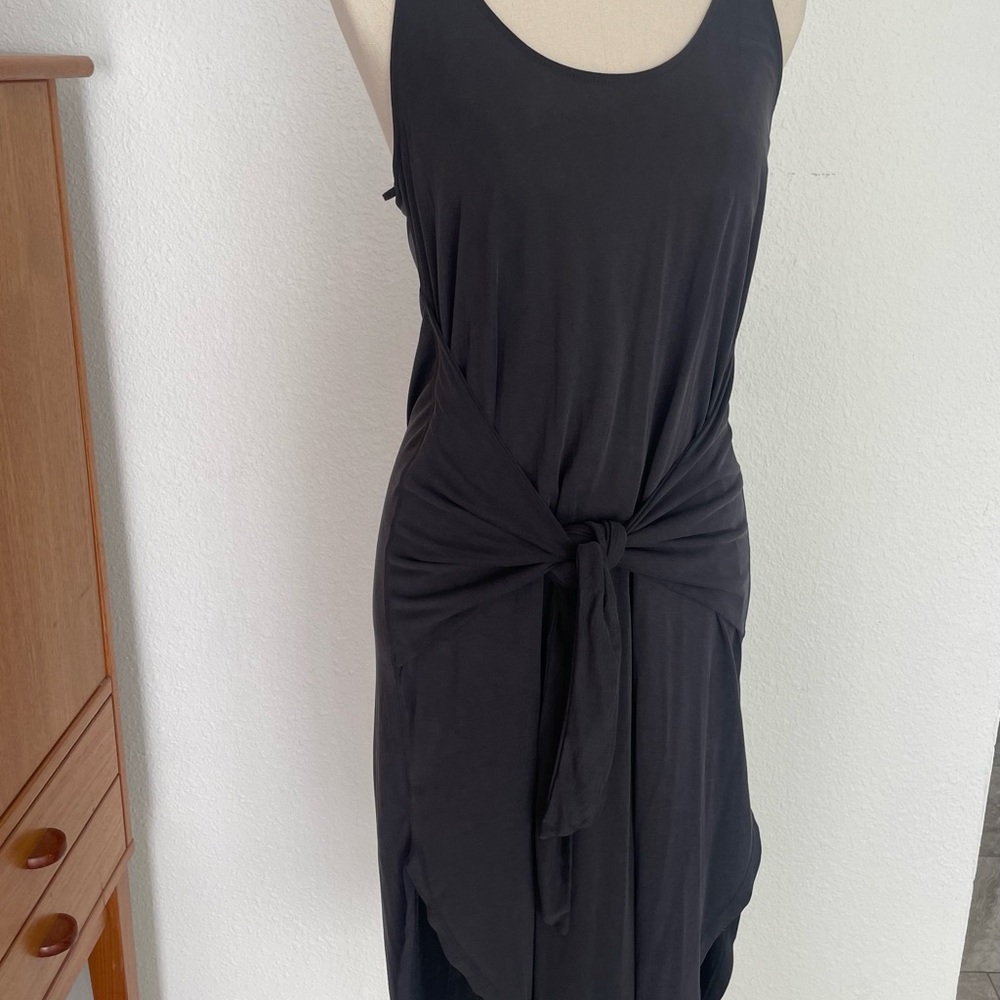 Lucky Brand Black Sleeveless Asymmetrical Sundress